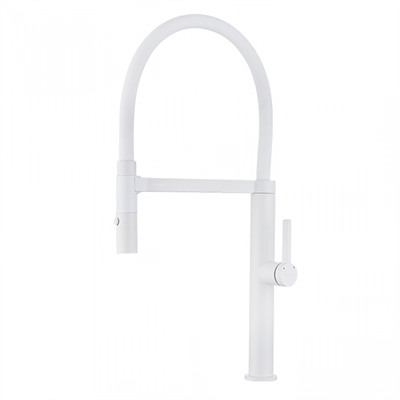 Смеситель для кухни Paulmark Leader Le214101-431 белый матовый le214101-431 - фото 108942