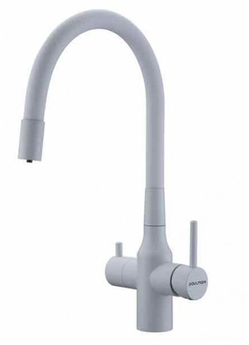 Смеситель для кухни Paulmark Salix белый матовый Sa213419-431 sa213419-431 - фото 110512