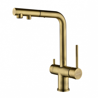 Смеситель для кухни Paulmark Serpentine Se213222-BR бронза se213222-br - фото 110543