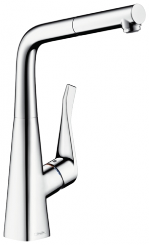 Смеситель Hansgrohe Metris 14821800 для кухонной мойки, под сталь 14821800 - фото 185667