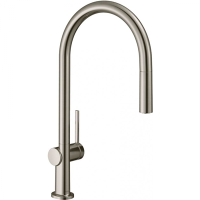Кухонный смеситель Hansgrohe Talis M54, 72801800, с вытяжным изливом, в комплекте с коробом sBox для шланга, 2 режима струи, под сталь 72801800 - фото 198387