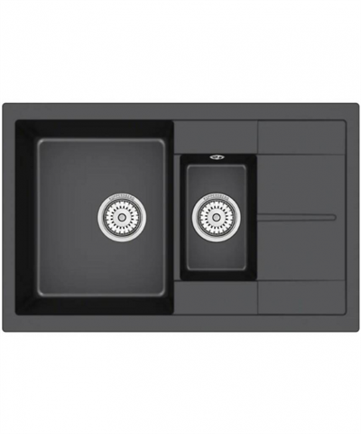 Кухонная мойка Kuppersberg Modena 60 NL 1,5B1D deep black 00006726 - фото 221156