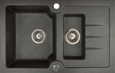 Кухонная мойка Kuppersberg Modena 1,5B1D black 00008337 - фото 221428