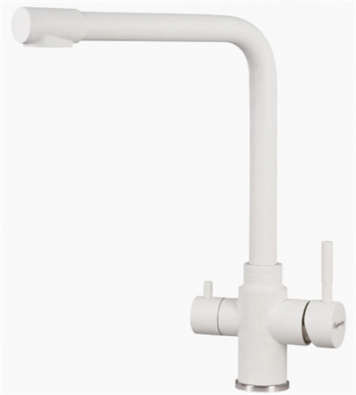 Смеситель для мойки Kuppersberg Geo KG2385CR white alabas 00008368