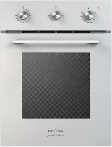 Встраиваемый газовый духовой шкаф Krona STRETTO 45 WH 00026328 - фото 221669