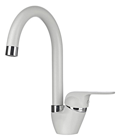 Смеситель для кухонной мойки Granula GR-1024 1024wh, белый 1024, арктик - фото 222340