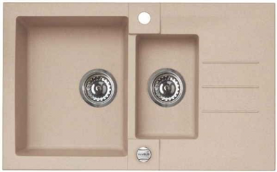 Кухонная мойка Alveus Rock 70 Granital Beige-G55 бежевый 1090954 1090954 - фото 222627