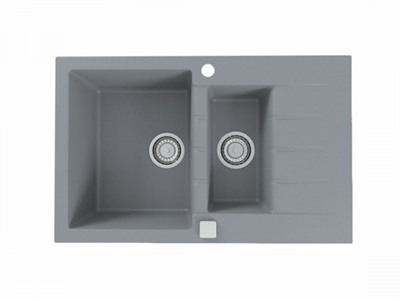 Кухонная мойка Alveus CADIT 70 CONCRETE-G81 серый (1131360) 1131360 - фото 223580