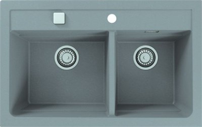Кухонная мойка Alveus ATROX 50 CONCRETE-G81 серый (1132001) 1132001 - фото 223603