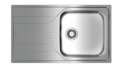 Металлическая мойка Teka UNIVERSE 50 T-XP 1B 1D PLUS POLISHED 115110022 - фото 224475