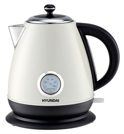 Чайник электрический Hyundai HYK-S4502 жемчужный/черный 1388327 - фото 225436