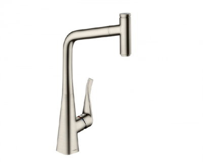 Смеситель Hansgrohe Metris Select 14884800 для кухни, сталь 14884800 - фото 225771