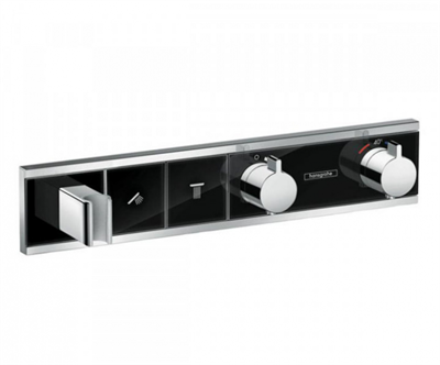 Смеситель Hansgrohe RainSelect 15355600 для душа, термостатический, черный 15355600 - фото 225877