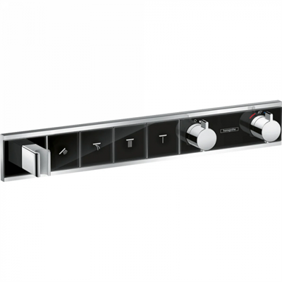 Смеситель Hansgrohe RainSelect 15357600 для душа, термостатический, черный 15357600 - фото 225885