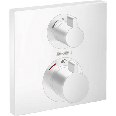 Смеситель Hansgrohe Ecostat S 15714700 для душа, термостатический, белый матовый 15714700 - фото 226001