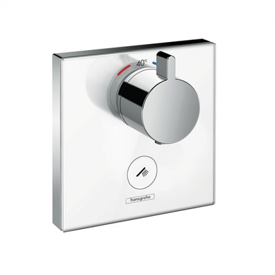 Смеситель Hansgrohe ShowerSelect 15735400 Highflow термостатический, белый/хром 15735400 - фото 226012
