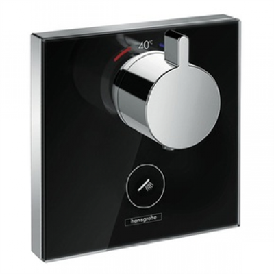 Смеситель Hansgrohe ShowerSelect 15735600 Highflow термостатический, черный 15735600 - фото 226014