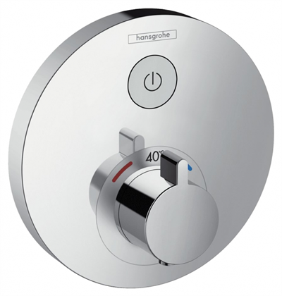 Термостат Hansgrohe ShowerSelect S 15744000, хром 15744000 - фото 226024