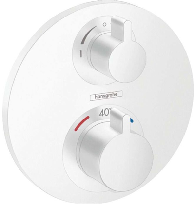Смеситель Hansgrohe Ecostat S 15758700 для душа с термостатом, белый матовый 15758700 - фото 226032