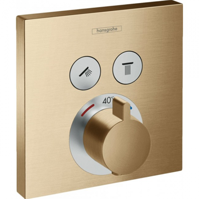 Смеситель Hansgrohe ShowerSelect 15763140 для душа, термостатический, бронза шлифованная 15763140 - фото 226042
