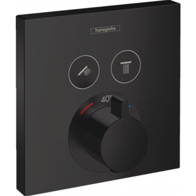 Смеситель Hansgrohe ShowerSelect 15763670 для душа, термостатический, черный матовый 15763670 - фото 226043