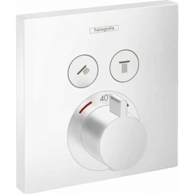 Смеситель Hansgrohe ShowerSelect 15763700 для душа, термостатический, белый матовый 15763700 - фото 226044