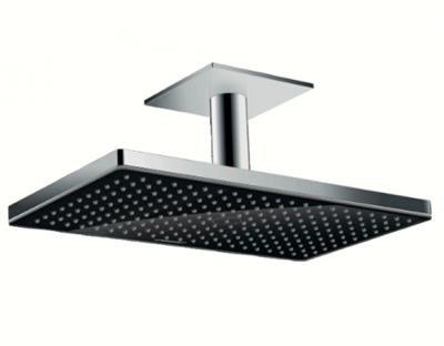 Верхний душ Hansgrohe Rainmaker Select, 460 x 270 мм, 1 режим струи, с держателем 24002600, черный/хром 24002600 - фото 228654