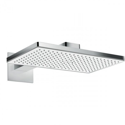 Верхний душ Hansgrohe Rainmaker Select 24003400, 460 x 270 мм, 1 режим струи, с держателем, белый/хром 24003400 - фото 228656
