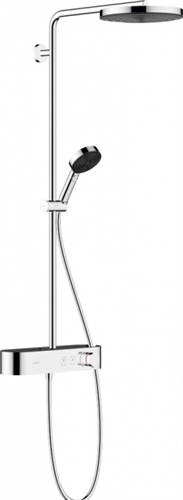 Душевая система Hansgrohe Pulsify 24220000 S, Showerpipe 260 1jet термостатическая ShowerTablet Select 400, хром 24220000 - фото 228697