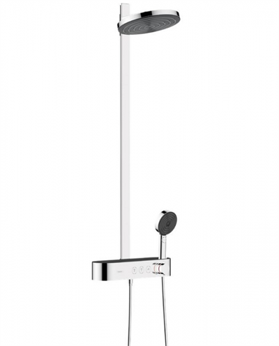 Душевая система Hansgrohe Pulsify 24240000 S, Showerpipe 260 2jet термостатическая ShowerTablet Select 400, хром 24240000 - фото 228704