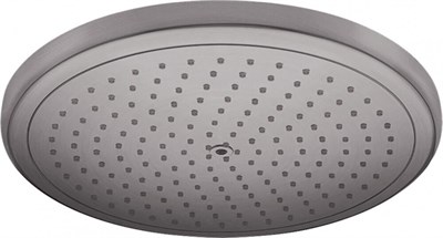 Верхний душ Hansgrohe Croma 26220340 280, 28 х 28 см, 1 режим струи, без держателя, черный хром шлифованный 26220340 - фото 228838