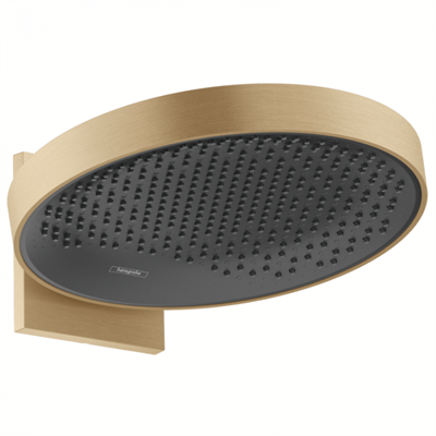 Верхний душ Hansgrohe Rainfinity 26230140, 36 х 36 см, 1 режим струи, с держателем, шлифованная бронза 26230140 - фото 228859