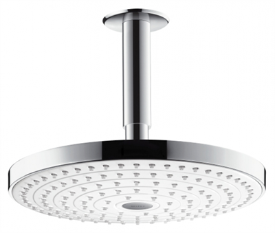 Верхний душ Hansgrohe Raindance Select 26467400, 24х24 см, 2 режима струи, с держателем, белый/хром 26467400 - фото 228944
