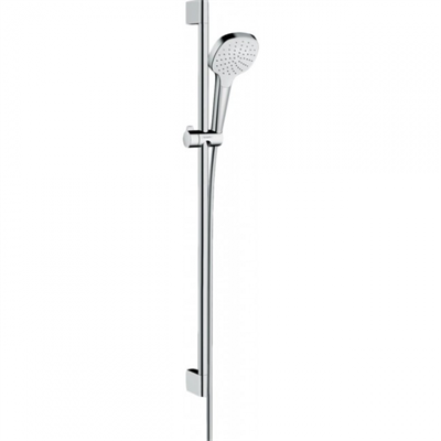 Душевой гарнитур Hansgrohe Croma Select E 1jet 26594400, корпус хром, лицевая часть белая, 1 режим струи 26594400 - фото 228990