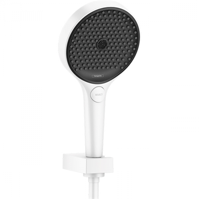 Душевой гарнитур Hansgrohe Rainfinity 26851700 130 3jet Porter, лейка три режима, шланг 160 см, белый матовый 26851700 - фото 229055