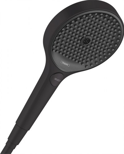 Ручной душ Hansgrohe Rainfinity 130 26865670, EcoSmart 3 типа струи, чёрный матовый 26865670 - фото 229069