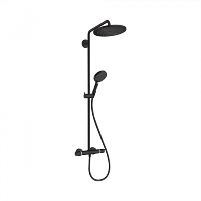 Душевая система Hansgrohe Croma Select S 26890670 термостатическая, цвет чёрный матовый 26890670 - фото 229084
