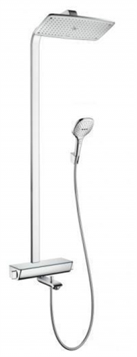 Душевая система Hansgrohe Raindance E 360 Showerpipe 1jet 27113400, термостатическая, белый/хром 27113400 - фото 229100
