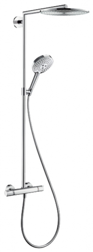 Душевая система Hansgrohe Raindance 27114000 Select Showerpipe 300, термостатическая, хром 27114000 - фото 229101