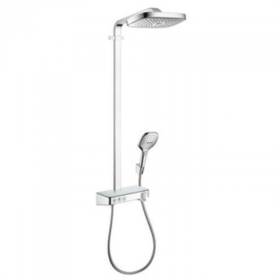 Душевая система Hansgrohe Raindance Select E 300 3jet 27127400 Showerpipe термостатическая, белый/хром 27127400 - фото 229108