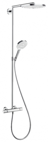 Душевая система Hansgrohe Raindance Select S 27133400 Showerpipe 300 2Jet термостатическая, белый/хром 27133400 - фото 229112