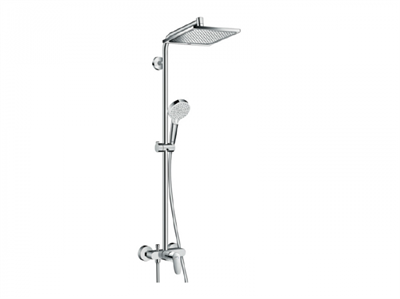 Душевая система Hansgrohe Crometta 27284000 E 240 1jet Showerpipe, хром 27284000 - фото 229132