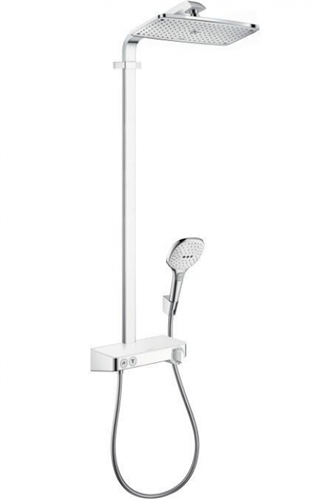 Душевая система Hansgrohe Raindance Select E 360 1jet ST Showerpipe 27288400, 3 режима струи, белый/хром 27288400 - фото 229136