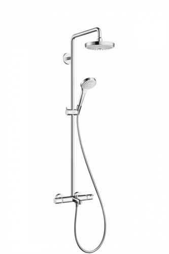 Душевая система Hansgrohe Croma Select S 27351400 180 2jet, термостатическая, белый/хром 27351400 - фото 229146