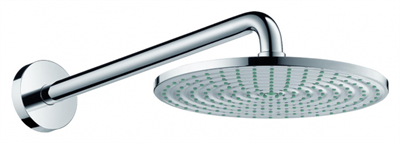 Верхний душ Hansgrohe Raindance 27474000 S, 24х24 см, 1 режим струи, с держателем, хром 27474000 - фото 229167