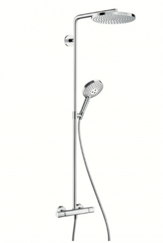 Душевая система Hansgrohe Raindance Select S Showerpipe 240 1jet PowderRain 27633000, хром 27633000 - фото 229189