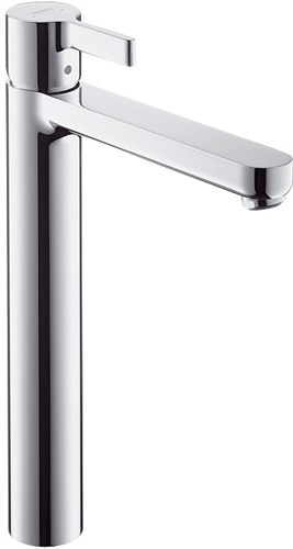 Смеситель для раковины Hansgrohe Metris S Highriser 31022000, со сливным гарнитуром 31022000 - фото 229643