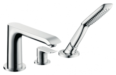 Смеситель Hansgrohe Metris 31190000 на борт ванны, внешняя часть 31190000 - фото 229688