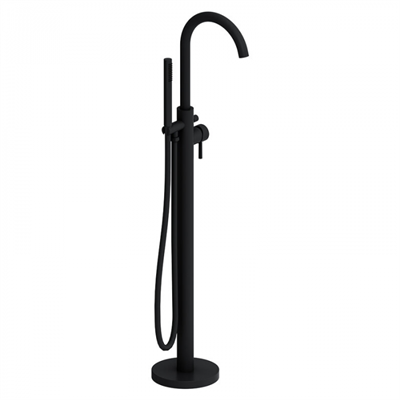 Смеситель для ванны и душа Damixa Scandinavian Pure 365000300, цвет черный матовый 365000300 - фото 230519