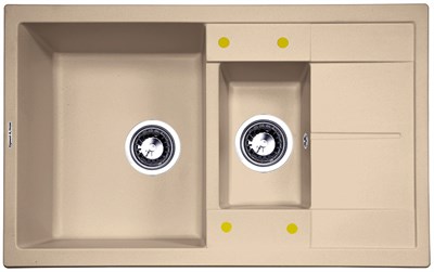 Кухонная мойка Zigmund & Shtain Rechteck 780.2 топленое молоко 4250055633098 - фото 235630